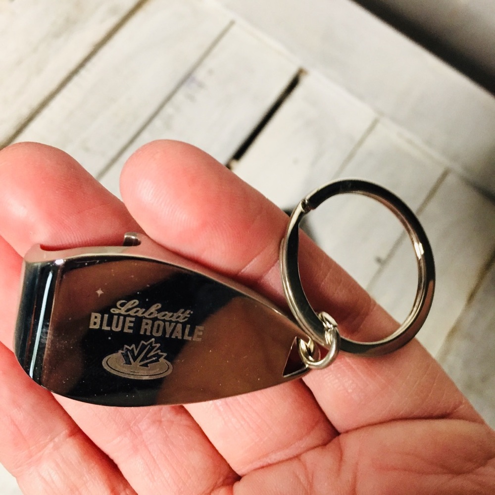Labatt Blue Royal silver bottle opener